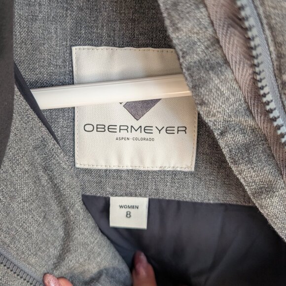 Obermeyer Tuscany Insulated Jacket - Women's - CHarcoal Size 8 - EUC Ski Jacket - Picture 8 of 16